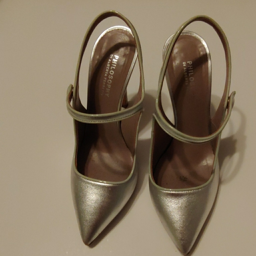 Philosophy Alberta Ferretti silver shoes